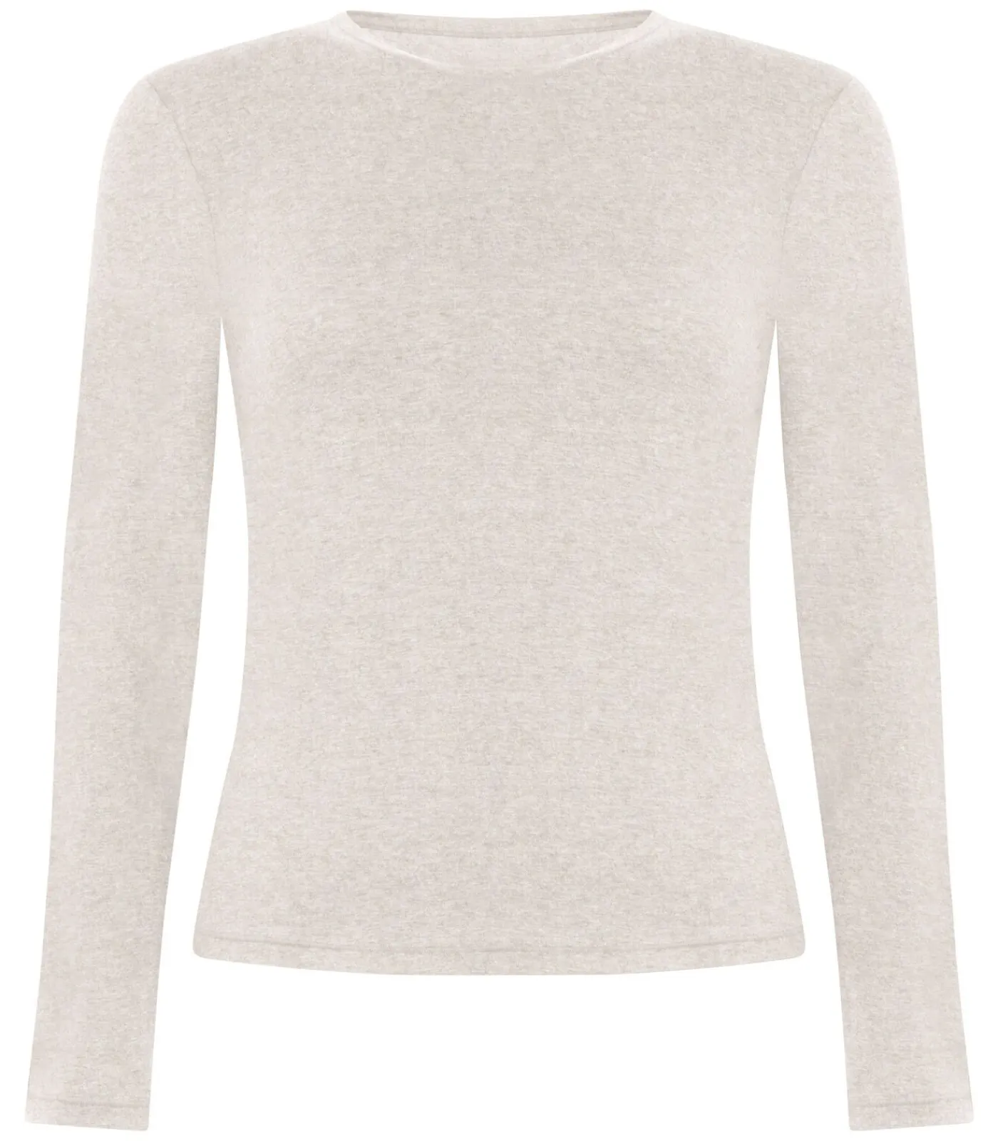 Hunkemöller Lange mouwen shirt van zachte katoen beige Online