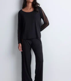 Aubade Lange mouwenshirt Sweet Obsession black New