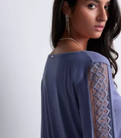 Aubade Lange mouwenshirt Sweet Obsession blue Outlet