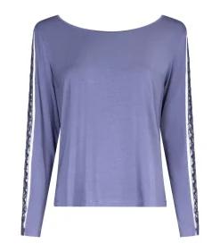 Aubade Lange mouwenshirt Sweet Obsession blue Outlet