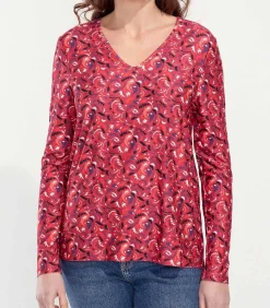 La Fiancée Lange mouwenshirt TAIKO lightRed Best