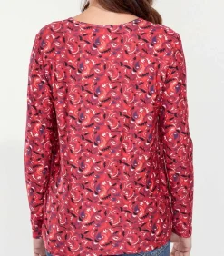 La Fiancée Lange mouwenshirt TAIKO lightRed Best