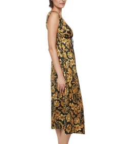 SELMARK Lange mouwloze nachtpon P117 ACANTHUS black New