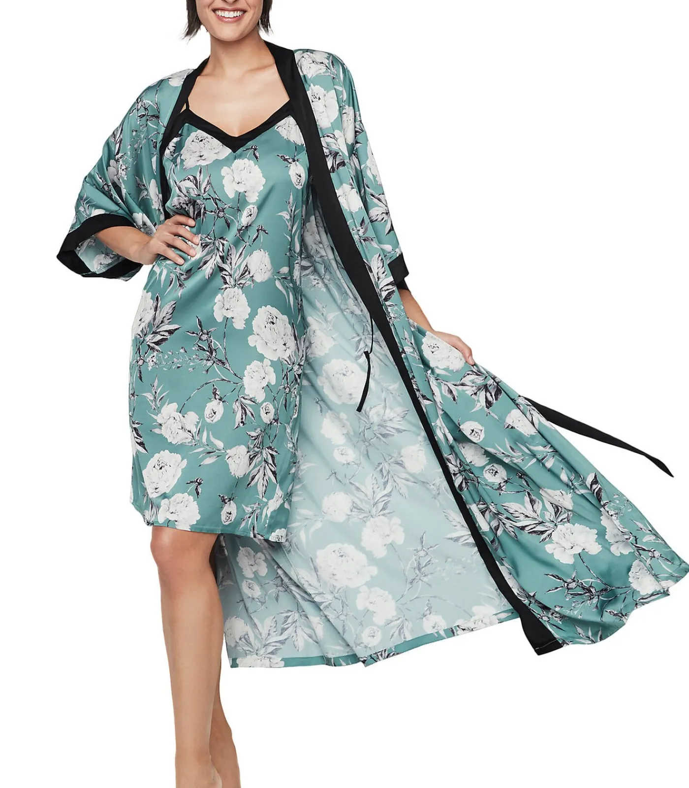SELMARK Lange negligé driekwart mouwen MALITZIA green Discount