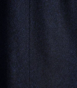 La Fée Maraboutée Lange oversized marineblauwe wollen jas navyBlue Hot