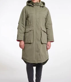 Rino&Pelle Lange parka met capuchon Groen essen 42 green Sale