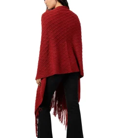 ADMAS Lange poncho Punto red
