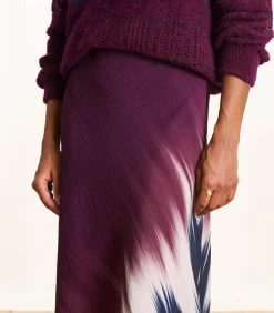 La Fée Maraboutée Lange rok met tie & dye print multicolor Outlet