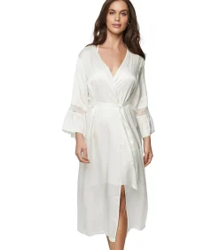 SELMARK Lange satijnen negligé AGATHA WEDDING white New