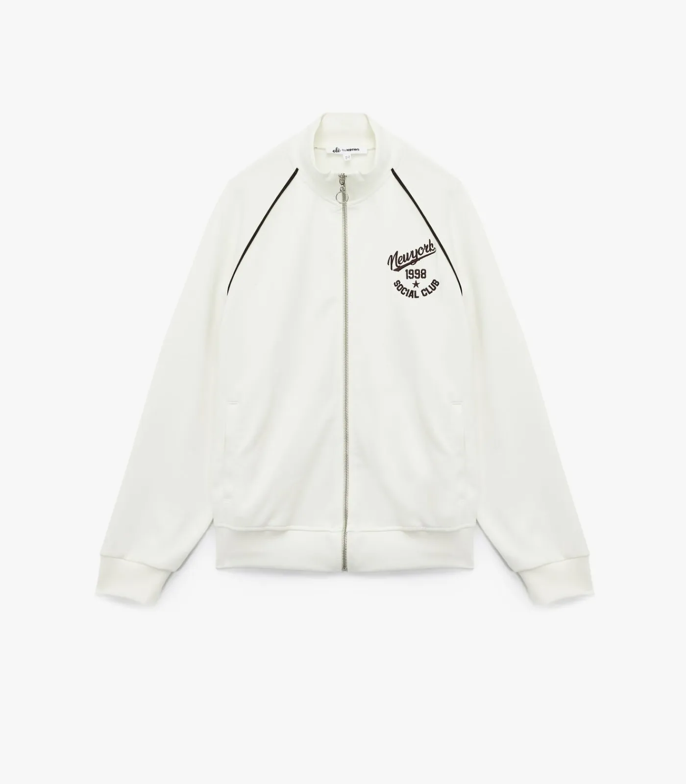 Koton Lange Sweatshirt Elastische Band white Hot