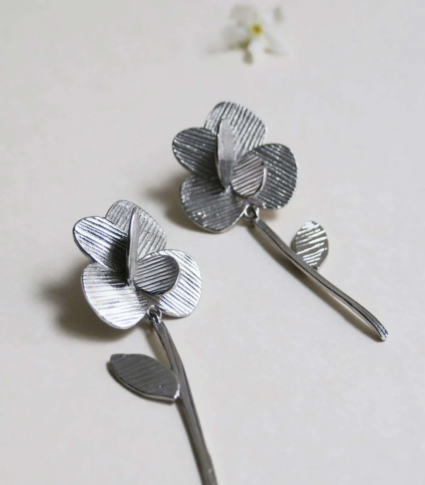 Joidart Lange zilveren oorbellen Pampalonia silver Outlet