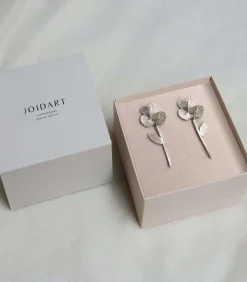 Joidart Lange zilveren oorbellen Pampalonia silver Outlet