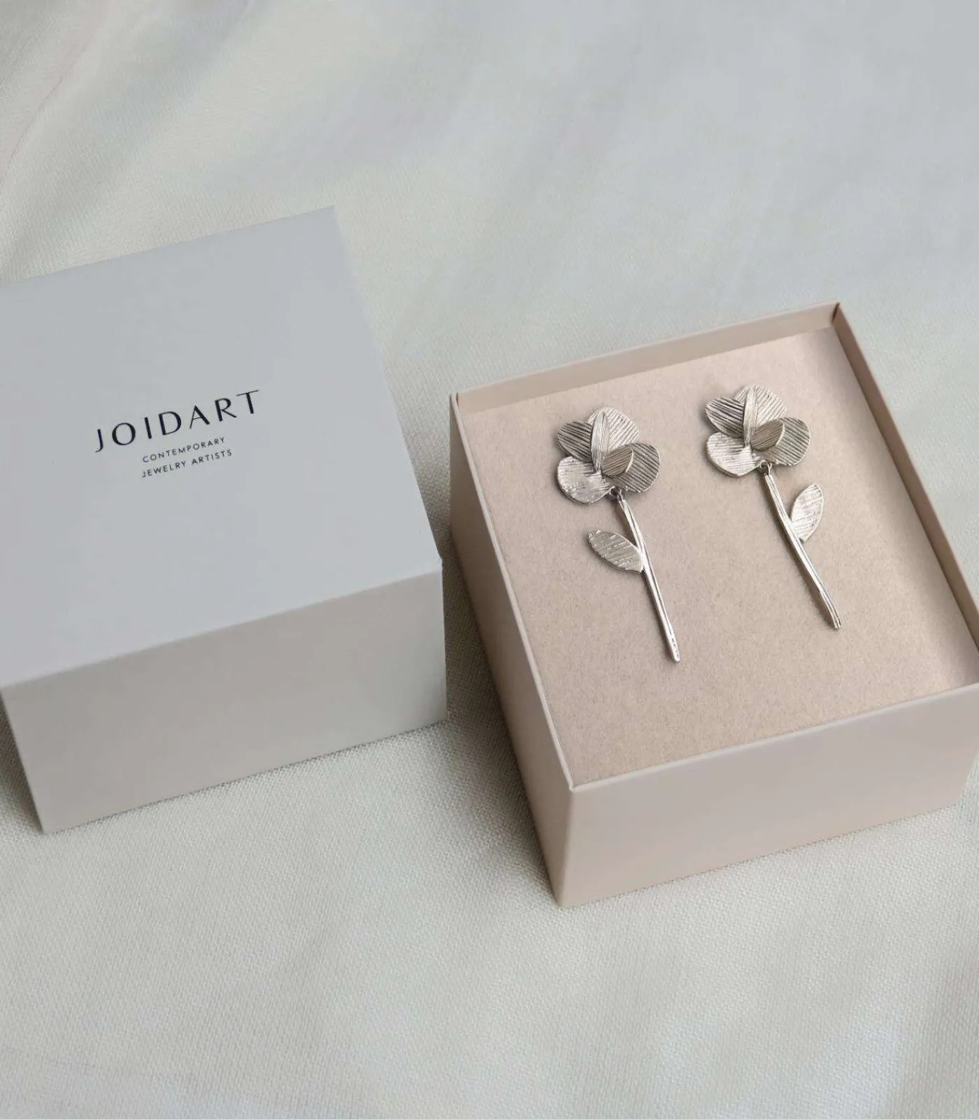 Joidart Lange zilveren oorbellen Pampalonia silver Outlet