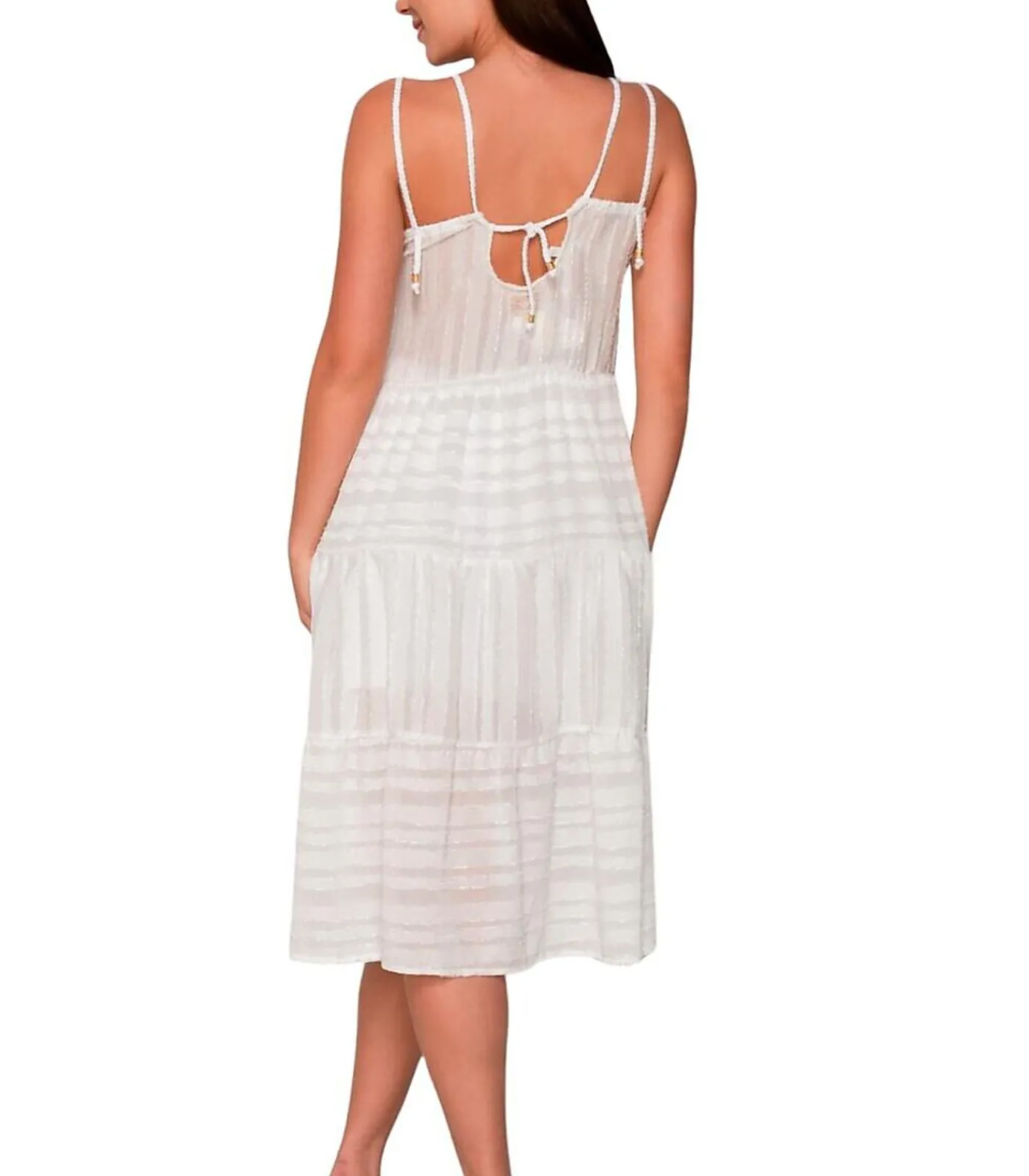 LUNA Lange zomerjurk PRAISE white Outlet