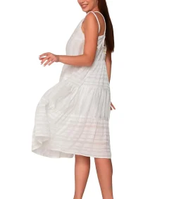 LUNA Lange zomerjurk PRAISE white Outlet