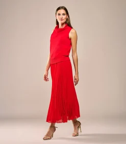 Mart Visser Lara Plisse Rok Rood red Discount