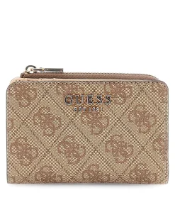 GUESS Laurel Ii Slg Zip Arnd Crd Cse beige New