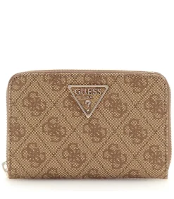 GUESS Laurel Slg Medium Zip Around brown Best