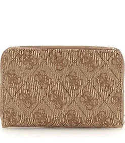 GUESS Laurel Slg Medium Zip Around brown Best