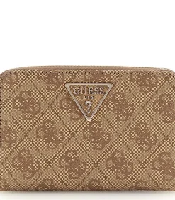 GUESS Laurel Slg Medium Zip Around brown Best