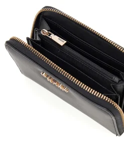 GUESS Laurel Slg Medium Zip Around black Discount