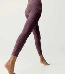 Born Living Yoga Leggings Monogram bordeaux Sale
