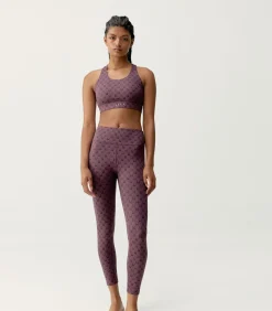 Born Living Yoga Leggings Monogram bordeaux Sale