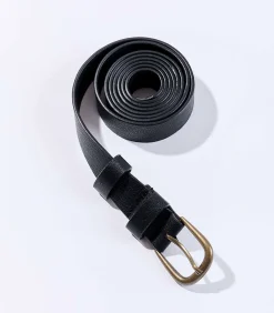 La Fiancée Leren ceintuur met metalen gesp MAZ black Hot