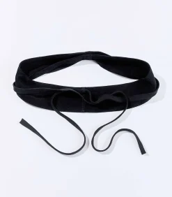 La Fiancée Leren ceintuur om te knopen JAPA black New