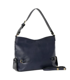 HEXAGONA Leren Messengertas République navyBlue New