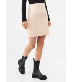 Bolongaro Trevor Leren Rok “MIDI” white Online
