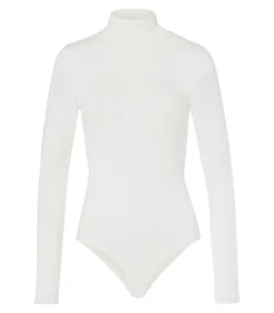 Les Lunes Lichaam Met Lange Mouwen “TEESS Longsleeve Turtleneck Bodysuit” white Clearance