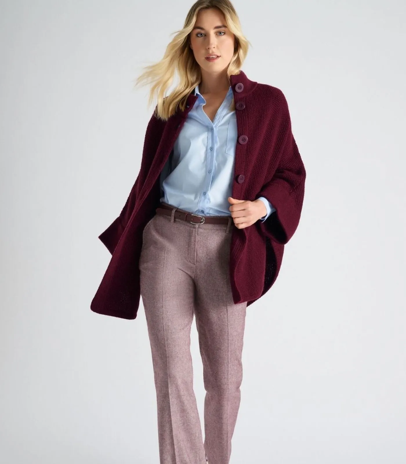 Marie Méro Lichtblauwe bloes in katoen met stretch lightBlue Outlet