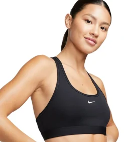 Nike LIGHT SUPPORT - Sport Bh - Zwart black Hot