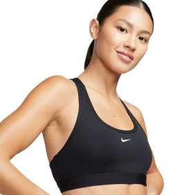 Nike LIGHT SUPPORT - Sport Bh - Zwart black Sale