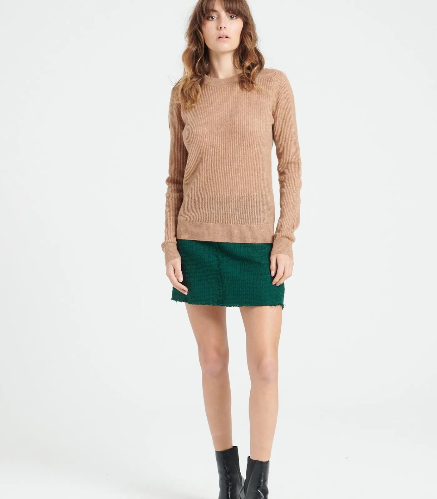 Studio Cashmere8 LILLY 23 Trui met ronde hals - 100% kasjmier camel Online