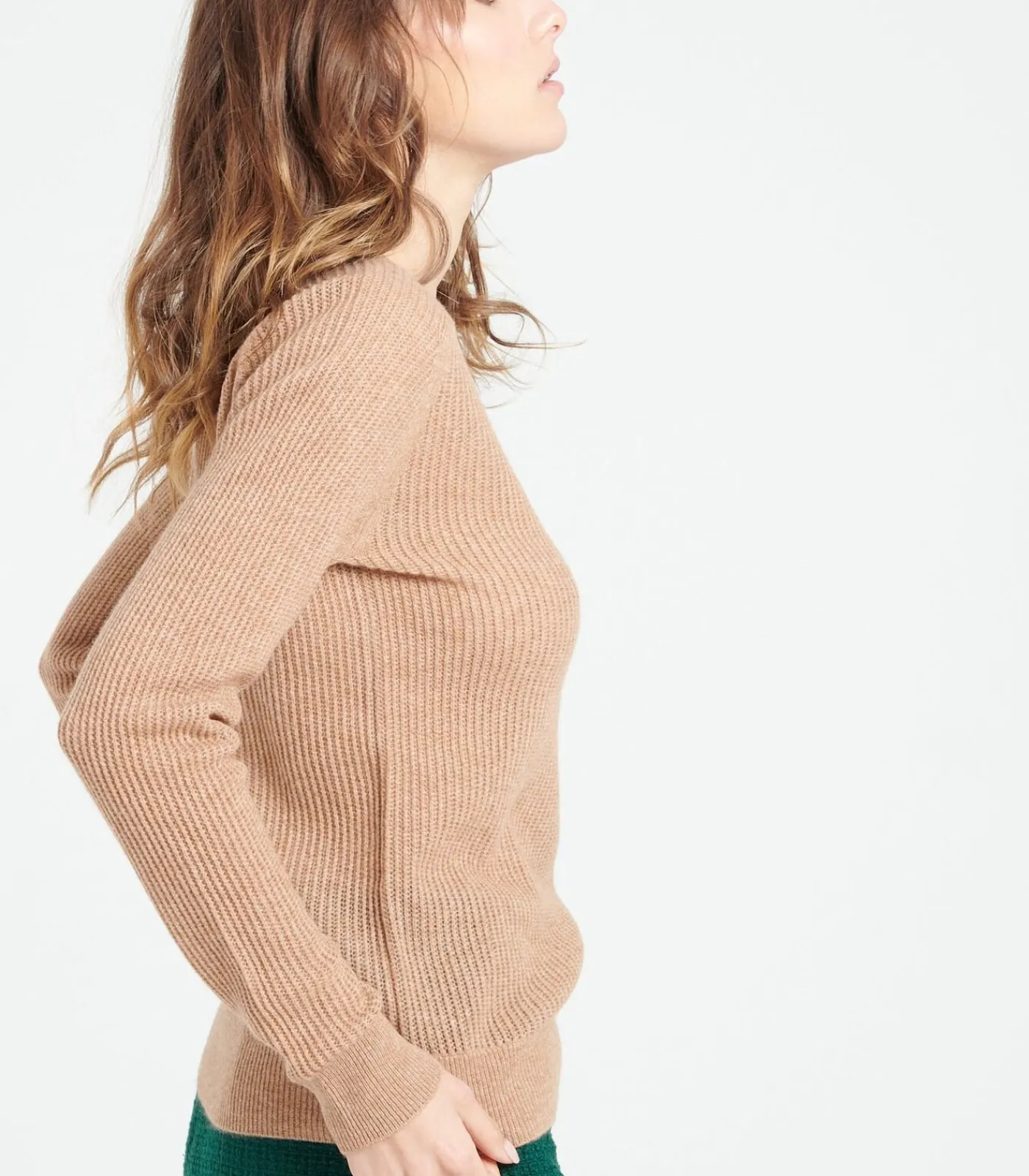 Studio Cashmere8 LILLY 23 Trui met ronde hals - 100% kasjmier camel Online