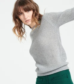 Studio Cashmere8 LILLY 23 Trui met ronde hals - 100% kasjmier lightGrey Online