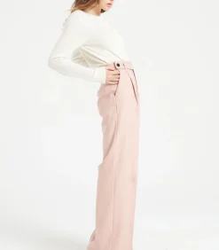 Studio Cashmere8 LILLY 4 Uitgestikt vest met ronde hals - 100% kasjmier offWhite Best