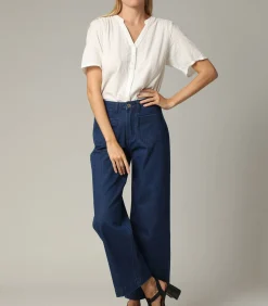 Deeluxe LILOO - Denimjeans met wijde pijpen en ritssluiting blueJeans Sale