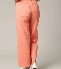 Deeluxe LILOO - Jeans met hoge taille en wijde pijpen van zwart denim pink