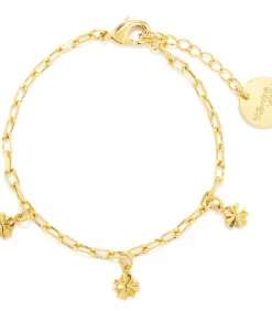 Monsieur Simone Léon Armband Goud Klavertjes gold Outlet
