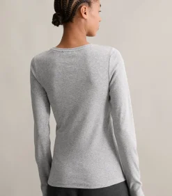 Marc O’Polo DENIM Longsleeve slim antraciteGrey New