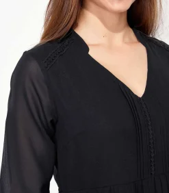 La Fiancée Losse kanten jurk DOKO black Discount