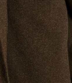 La Fée Maraboutée Losvallende 3/4 jas in bruin boiled wool darkBeige Online