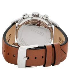 Lotus heren blauw chrono leer horloge armband blue Discount