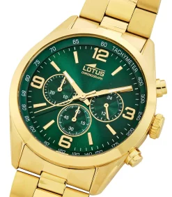 Lotus heren groen 316l roestvrij staal horloge armband green Hot