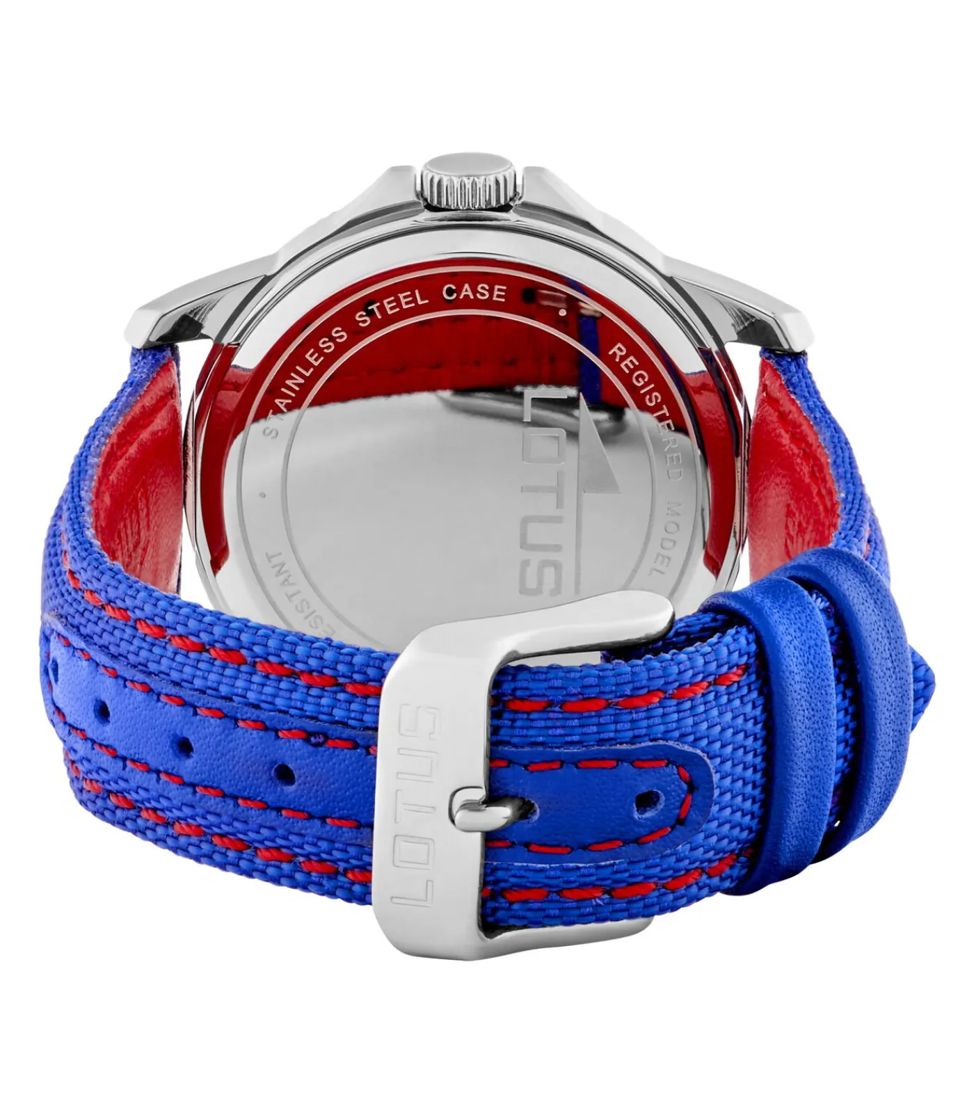 Lotus kinderachtig blauw junior collection leer horloge armband blue New