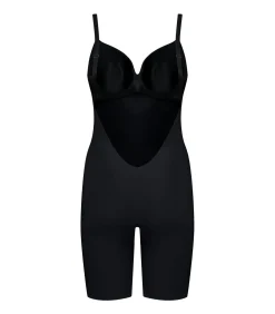 Bye Bra Low Back Korte Bodysuit | Zwart L black New