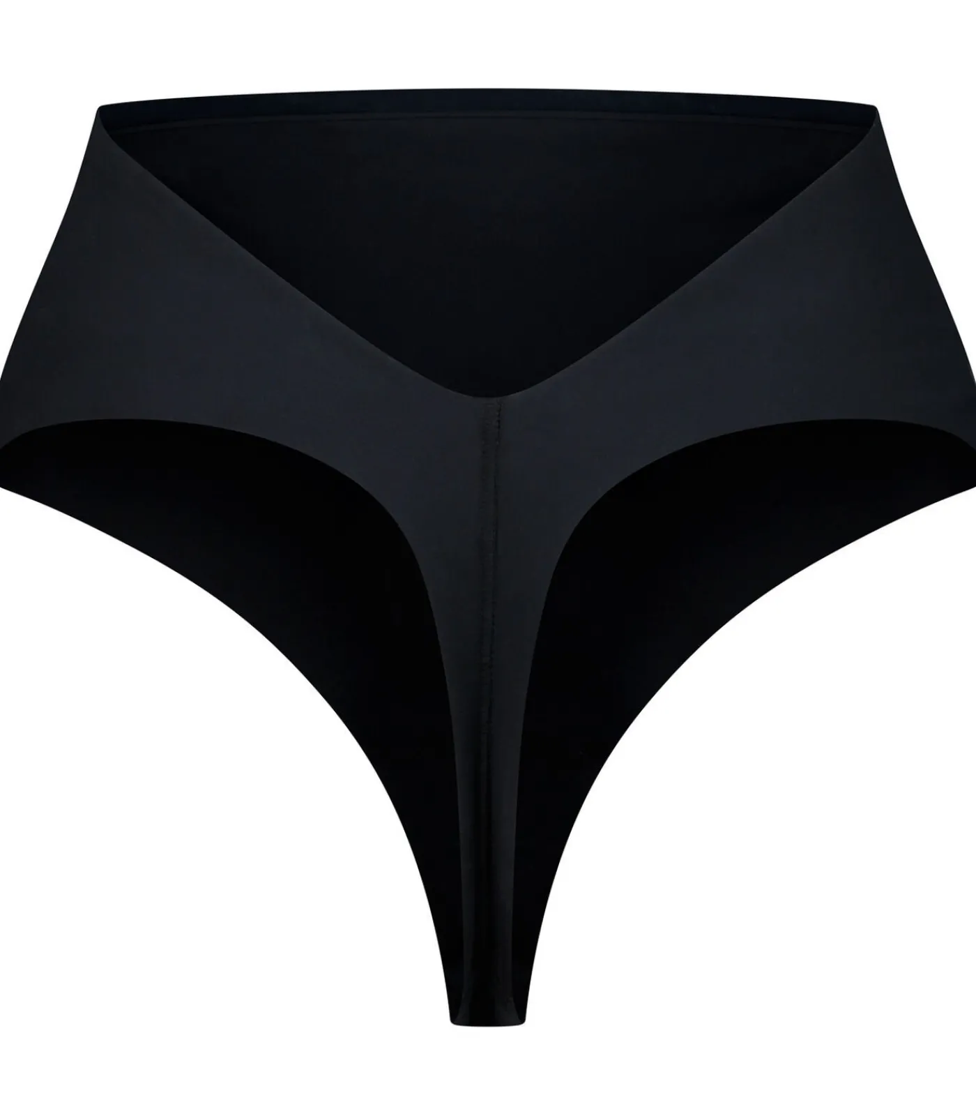 Bye Bra Low Back Midden Taille String | Zwart Xxl black New